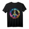 Menschenrechte Peace Symbol T-Shirt – Tye Dye Bewusstseins Tee für soziale Gerechtigkeit, LGBTQ+ Unterstützung, Frieden und Liebe