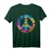 Menschenrechte Peace Symbol T-Shirt – Tye Dye Bewusstseins Tee für soziale Gerechtigkeit, LGBTQ+ Unterstützung, Frieden und Liebe