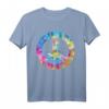 Menschenrechte Peace Symbol T-Shirt – Tye Dye Bewusstseins Tee für soziale Gerechtigkeit, LGBTQ+ Unterstützung, Frieden und Liebe