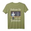 Professor In Shishalogie Wasserpfeife Rauchen T-Shirt für Männer – Perfektes Geschenk für Shisha Liebhaber & Fans der Wasserpfeife