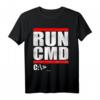 Run CMD T-Shirt | Computer Nerd Humor Shirt - Perfektes Geschenk für Programmierer, Software Entwickler & Nerds zu Weihnachten, Vatertag & Muttertag