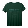 Hallo Welt Computerprogrammiersprachen T-Shirt – Lustiges Geschenk für Programmierer, Nerds & IT-Profis, ideal für Informatik- und Coding-Enthusiasten