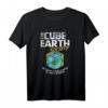 Würfelerde, flache Erde, Verschwörungstheorie T-Shirt - Humorvolles Geschenk für Flat Earth Mitglieder & Verschwörungstheoretiker