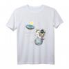 Lustiges Flache Erde T-Shirt mit Astronaut auf Einhorn - Verschwörungstheorie Humor Shirt für Skeptiker und Witzbold