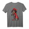 Lustiges Dackel mit Aufschrift 'I Love Mom Tattoo' T-Shirt – Perfektes Muttertagsgeschenk für Hundemütter und Familienmitglieder