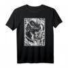 Backprint Japanische Oni Maske Dämon Bushido Maske Samurai T-Shirt – Anime, Manga & Japanische Kultur für Otaku und Kunstliebhaber
