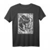Backprint Japanische Oni Maske Dämon Bushido Maske Samurai T-Shirt – Anime, Manga & Japanische Kultur für Otaku und Kunstliebhaber