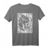 Backprint Japanische Oni Maske Dämon Bushido Maske Samurai T-Shirt – Anime, Manga & Japanische Kultur für Otaku und Kunstliebhaber