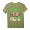 Lustiges Faultier Schlafshirt - Positiv auf Müde getestet, perfekt für Langschläfer, Morgenmuffel und Faultier Fans