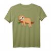 Witziges Faultier T-Shirt für Kinder, Damen und Herren - Entspanntes Faultier auf Ast als Geschenk für Faultier-Liebhaber