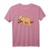 Witziges Faultier T-Shirt für Kinder, Damen und Herren - Entspanntes Faultier auf Ast als Geschenk für Faultier-Liebhaber