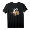 Niedliches Faultier und Panda Schlafen T-Shirt - Lustiges Tierliebhaber-Design für Freunde, Teenager & Couch-Potatoes