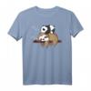 Niedliches Faultier und Panda Schlafen T-Shirt - Lustiges Tierliebhaber-Design für Freunde, Teenager & Couch-Potatoes