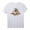 Niedliches Faultier und Panda Schlafen T-Shirt - Lustiges Tierliebhaber-Design für Freunde, Teenager & Couch-Potatoes