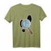 Detektiv Design für Herren und Damen - Lupe T-Shirt mit Fußspuren, perfekt für Krimi-Fans, Hobby-Privatdetektive & als Geschenk für Polizei-Papas, Mamas & Kinder