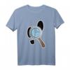 Detektiv Design für Herren und Damen - Lupe T-Shirt mit Fußspuren, perfekt für Krimi-Fans, Hobby-Privatdetektive & als Geschenk für Polizei-Papas, Mamas & Kinder