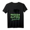 Deutsche Dogge - Doggenglitzer mit Zauberkraft - Grünes T-Shirt für Hundeliebhaber mit Glitzereffekt