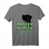 Deutsche Dogge - Doggenglitzer mit Zauberkraft - Grünes T-Shirt für Hundeliebhaber mit Glitzereffekt