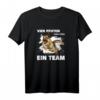 Vier Pfoten Zwei Füße Ein Team Schäferhund T-Shirt – Lustige Hundebeschreibung für Hundehalter, Fans & Hundeliebhaber