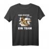 Vier Pfoten Zwei Füße Ein Team Schäferhund T-Shirt – Lustige Hundebeschreibung für Hundehalter, Fans & Hundeliebhaber