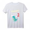 Kinder Dinosaurier T-Shirt zum 2. Geburtstag - Lustiges Dino Outfit für Jungen und Mädchen, ideal als Geschenk für kleine Dino-Fans