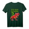 Kinder Geburtstagsshirt 3 Jahre Junge Dinosaurier Geschenk - Lustiges Dino T-Shirt für Geburtstag, Weihnachten & Einschulung