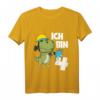 Kinder 4. Geburtstag Feuerwehr Junge Dino Dinosaurier T-Shirt - Lustiges Geburtstagsoutfit für kleine Feuerwehrleute und Dino-Fans