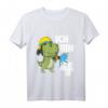 Kinder 4. Geburtstag Feuerwehr Junge Dino Dinosaurier T-Shirt - Lustiges Geburtstagsoutfit für kleine Feuerwehrleute und Dino-Fans