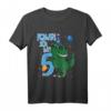 Kinder Ich Bin Fünf 5 Jahre T-Rex Dinosaurier T-Shirt – Lustiges Geburtstagsoutfit für 5-jährige Jungen, Dinosaurier Fanartikel