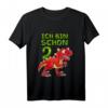 Kinder Geburtstagsshirt 2 Jahre Junge Dinosaurier Geschenk Dino T-Shirt - Lustiges Roar! Design für den Kindergeburtstag, Vorschule & Kindergarten