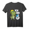 Kinder 6. Geburtstag Feuerwehr Junge Dino Dinosaurier T-Shirt – Lustiges Geschenk für den 6. Geburtstag, Feuerwehr- und Dinosaurier-Liebe