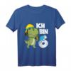 Kinder 6. Geburtstag Feuerwehr Junge Dino Dinosaurier T-Shirt – Lustiges Geschenk für den 6. Geburtstag, Feuerwehr- und Dinosaurier-Liebe