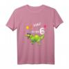 Kinder Geburtstag Dino T-Shirt für Jungen und Mädchen - Klassisch geschnitten, doppelt genähter Saum, perfekte Geschenkidee zum Kindergeburtstag