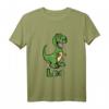 Kinder Dino Dinosaurier Name Leo T-Shirt – Personalisierte Dino Geschenkidee für Jungen zum Geburtstag oder als Geschenk für Neffen & Enkel
