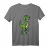 Kinder Dino Dinosaurier Name Leo T-Shirt – Personalisierte Dino Geschenkidee für Jungen zum Geburtstag oder als Geschenk für Neffen & Enkel