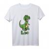 Kinder Dino Dinosaurier Name Leo T-Shirt – Personalisierte Dino Geschenkidee für Jungen zum Geburtstag oder als Geschenk für Neffen & Enkel