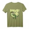 Kinder Dino T-Shirt zum 6. Geburtstag - Lustiges T-Rex Dinosaurier Shirt für Jungen mit 'Rawr! Ich bin 6' Motiv