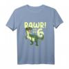 Kinder Dino T-Shirt zum 6. Geburtstag - Lustiges T-Rex Dinosaurier Shirt für Jungen mit 'Rawr! Ich bin 6' Motiv