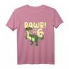 Kinder Dino T-Shirt zum 6. Geburtstag - Lustiges T-Rex Dinosaurier Shirt für Jungen mit 'Rawr! Ich bin 6' Motiv