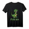 Kinder Dino Dinosaurier Name Fabian T-Shirt – Personalisiertes Dino Geschenk für Jungen, perfekt zum Geburtstag für Neffen & Enkel
