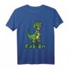 Kinder Dino Dinosaurier Name Fabian T-Shirt – Personalisiertes Dino Geschenk für Jungen, perfekt zum Geburtstag für Neffen & Enkel