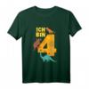 Kinder Dino Geschenk zum 4. Geburtstag - Lustiges Dinosaurier T-Shirt für Jungen, perfekte Geschenkidee für Dino-Fans und Geburtstagsfeier-Deko