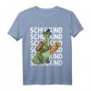Kinder Schule 2023 Dino Schulkind Dinosaurier mit Schultüte T-Shirt – Lustiges Einschulungsgeschenk für Jungen und Mädchen zum Schulstart in der 1. Klasse