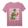Kinder Schule 2023 Dino Schulkind Dinosaurier mit Schultüte T-Shirt – Lustiges Einschulungsgeschenk für Jungen und Mädchen zum Schulstart in der 1. Klasse