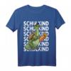Kinder Schule 2023 Dino Schulkind Dinosaurier mit Schultüte T-Shirt – Lustiges Einschulungsgeschenk für Jungen und Mädchen zum Schulstart in der 1. Klasse