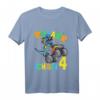Ich Bin 4 Jahre T-Rex Monster Truck Dinosaurier T-Shirt – Perfektes Dino-Geschenk zum vierten Geburtstag für Jungen und Mädchen