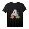 Kinder Dinosaurier T-Shirt zum 4. Geburtstag - Bunte Dino-Designs für Jungen & Mädchen, Dino-Liebhaber Geschenkidee