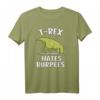 T-Rex Hates Burpees Funny Gym Dinosaurier T-Shirt – Lustiges Workout Shirt für Fitnessfans & Dinosaurier-Liebhaber als Geschenk