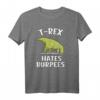 T-Rex Hates Burpees Funny Gym Dinosaurier T-Shirt – Lustiges Workout Shirt für Fitnessfans & Dinosaurier-Liebhaber als Geschenk