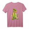 Gigantosaurus Logo T-Shirt mit Giganto und den 4 jungen Dinosauriern für Kinder – Klassisch geschnitten, doppelt genähter Saum